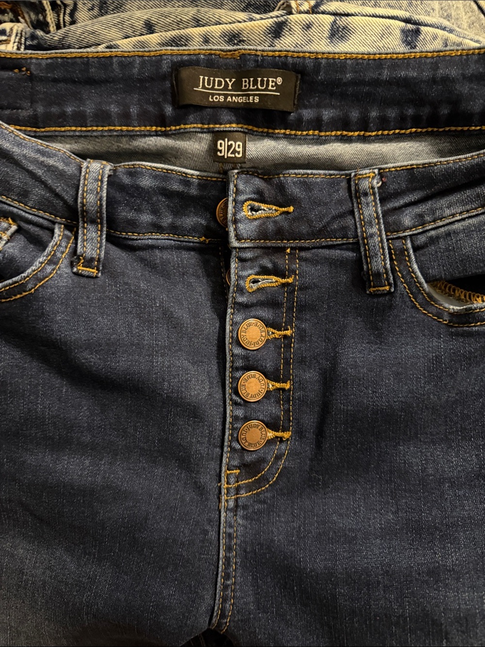 Judy Blue Dark Indigo women’s Slim Button-Fly Jeans